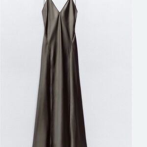 Zara Satin Maxi Dress